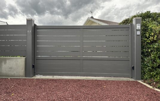 Réalisation portail coulissant Athome Automatismes